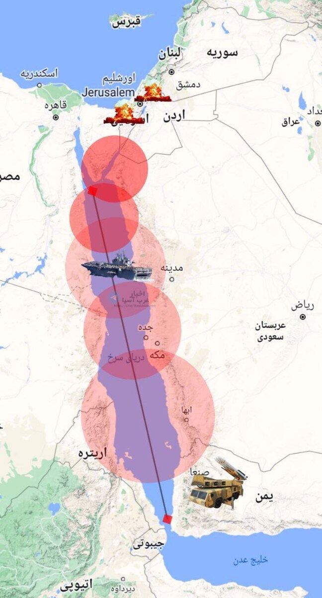 استقرار ۲ ناو بالگردبر آمریکا در دریای سرخ 