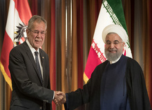 استقبال رسمی رییس‌جمهور اتریش از روحانی