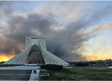 نمای عجیب از میدان آزادی بعد از حمله + تصویر
