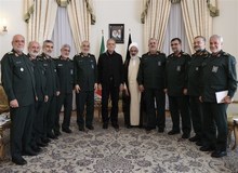 دیدار فرماندهان سپاه با پزشکیان