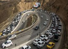 ترافیک در محورهای هراز و کندوان پرحجم و سنگین است