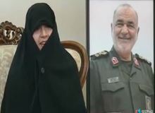 دختر سردار سلامی: پدرم بیمار نبود+فیلم 