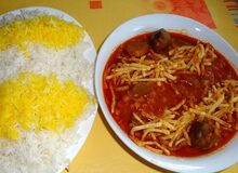 قیمه و قورمه سبزی بدون گوشت شش هزارتومان+ عکس