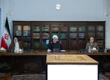 کرونا بین روحانی، لاریجانی و ابراهیم رئیسی فاصله انداخت+ عکس