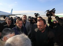 دکتر اسحاق جهانگیری وارد نجف اشرف شد 
