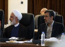 رییسی و قالیباف و احمدی نژاد در جلسه امروز مجمع تشخیص