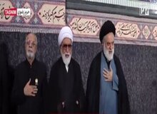 حضور سید مصطفی خامنه ای در مراسم چهلم رهبر ی+ تصویر