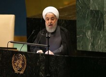  شیشه جلوی روحانی در هنگام سخنرانی سازمان ملل برای چیست؟ / عکس
