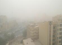 نبرد گرد و غبار و باران در آسمان خوزستان