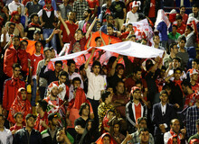 خوشحالی هواداران پرسپولیس به خاطر گل الهلال
