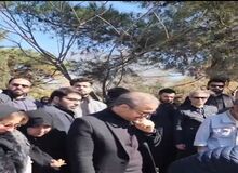 وداع علیرضا قربانی با همسرش+فیلم