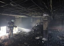 آتش‌سوزی در یک ساختمان اداری ۵ طبقه در تهران
