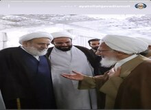 حمایت ضمنی آیت‌الله جوادی آملی از شیخ حسین انصاریان +عکس