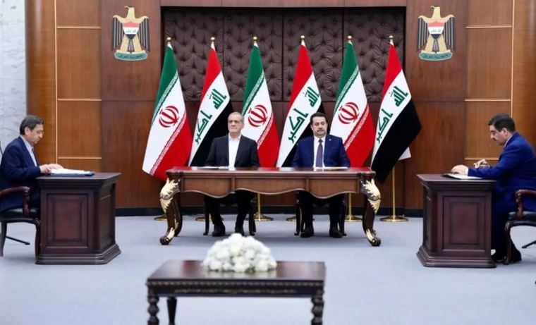 امضای ۱۴ یادداشت و سند تفاهم همکاری میان ایران و عراق 