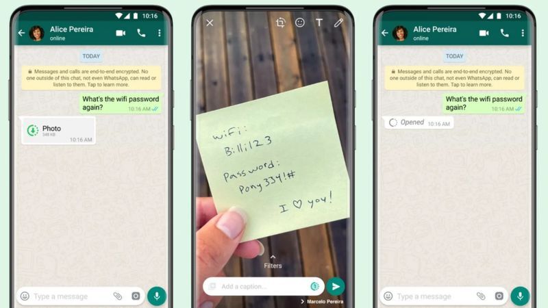 واتس اَپ گزینه «یک بار ببینید» را برای حذف فوری عکس و ویدئو اضافه می‌کند
