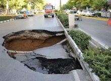 احتمال فرونشست در منطقه کهریزک تهران