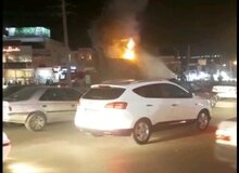 واکنش پلیس به  آتش زدن مجسمه آریو برزن در یاسوج 