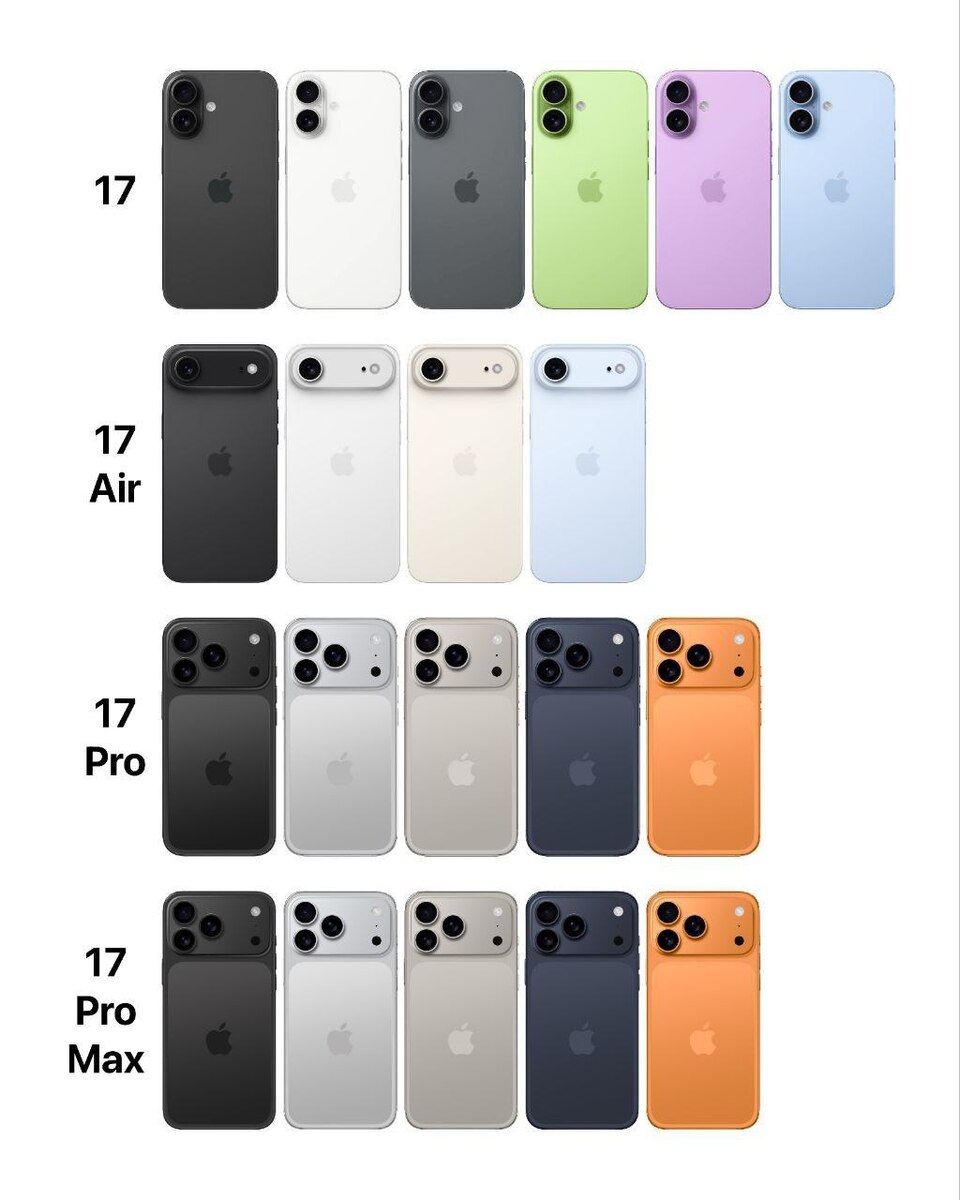 قیمت آیفون ۱۷ در ایران/ رنگ‌بندی iPhone 17 معلوم شد