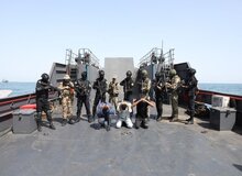 تمرین آزادسازی کشتی ربوده شده در رزمایش مرکب دریایی ایران و روسیه