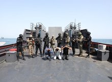 تمرین آزادسازی کشتی ربوده شده در رزمایش مرکب دریایی ایران و روسیه