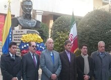 سفیران کشورهای عضو آلبا به مجسمه آزادی خواهی سیمون بولیوار ادای احترام کردند