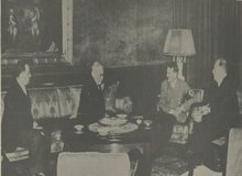 عکس کمتر دیده شده از نماینده مجلس ایران در کنار هیتلر