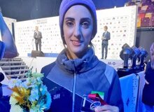 الناز رکابی به مقصد ایران حرکت کرد