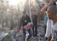 شهادت ۱۴۰ فلسطینی در حملات امروز رژیم صهیونیستی به غزه