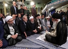 گعده جالب رهبر انقلاب با سران قوا/ عکس