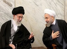 اولین دیدار روحانی با رهبر انقلاب بعد از پیروزی در انتخابات ریاست‌جمهوری