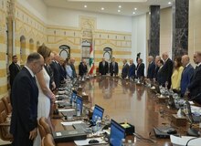 برگزاری جلسه‌ی خلع سلاح حزب‌الله لبنان در کاخ ریاست جمهوری 