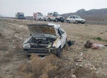 ۲ کشته و ۲ زخمی در برخورد سمند و پراید در سه‌راهی راک دهدشت