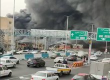آتش‌سوزی گسترده در بازارچه جنت‌آباد