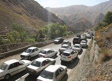 
ترافیک در محور هراز نیمه سنگین است