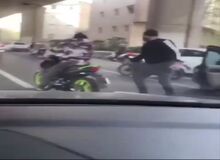 زورگیری و سرقت مسلحانه در اتوبان صدر تهران+فیلم 