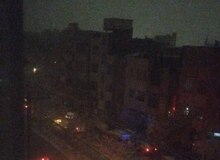 بارش برف باعث قطعی موقت برق در بخشی از مشهد شد
