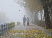همدان زیر سایه هوای مه‌آلود+تصاویر 