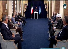 همنشینی پورمحمدی و پزشکیان پیش از مناظره اول /قالیباف کنار قاضی زاده نشست، جلیلی و زاکانی همنشین شدند 