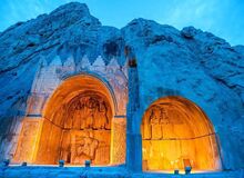 اصابت موشک اسرائیل به نزدیکی طاق بستان کرمانشاه
