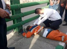 مرگ کارگر رفتگر بر اثر تصادف در اتوبان های کرج+ عکس 