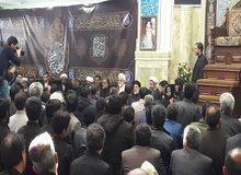 دیدار حجت الاسلام ابراهیم رئیسی با جمعی از خانواده جانباختگان مراسم تشییع پیکر شهید سلیمانی در کرمان + عکس