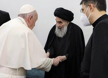 پاپ:  آیت‌الله سیستانی گفت ۱۰ سال است با افراد سیاسی دیدار نمی‌کند/ ایشان  برای استقبال از من دو بار از جایش بلند شد