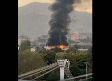 آتش‌سوزی در محدوده نمایشگاه بین‌المللی تهران+فیلم 