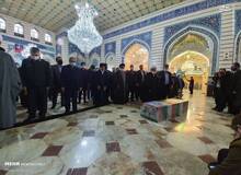 تشییع پیکر شهید محسن فخری‌زاده در قم/ تصاویــــر