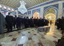 تشییع پیکر شهید محسن فخری‌زاده در قم/ تصاویــــر