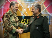 فرمانده کل سپاه با فرمانده کل ارتش دیدار کرد
