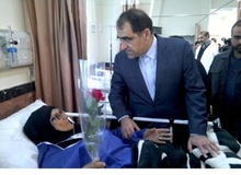 عیادت وزیر بهداشت از مجروحان حادثه سامرا