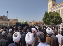 محسن هاشمی در مراسم تشییع پیکر «آیت الله صانعی» حضور یافت