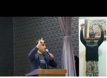 فیلمی از یک  پدیده  جدید که خود را کاندیدای انتخابات مجلس در خرم آباد می خواند /  «شلوار پلنگی» با شعار "شفافیت هزینه های تبلیغاتی" 
