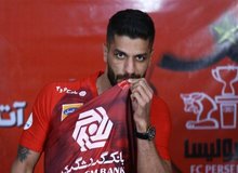 میلاد سر لک به پرسپولیس آمد/عکس